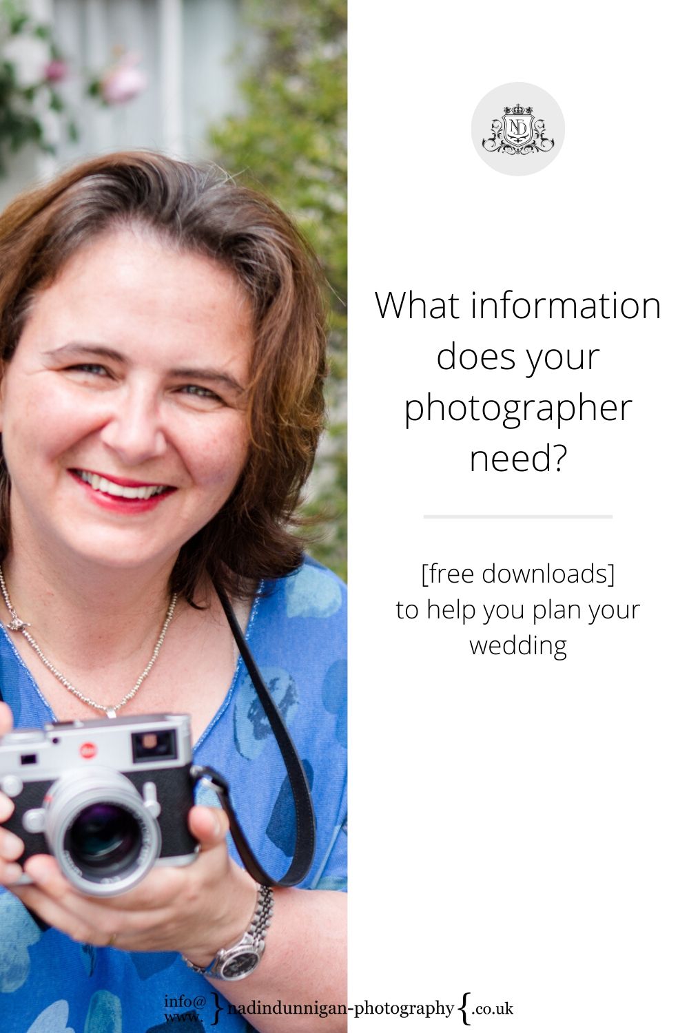 What Information Does The Wedding Photographer Need 